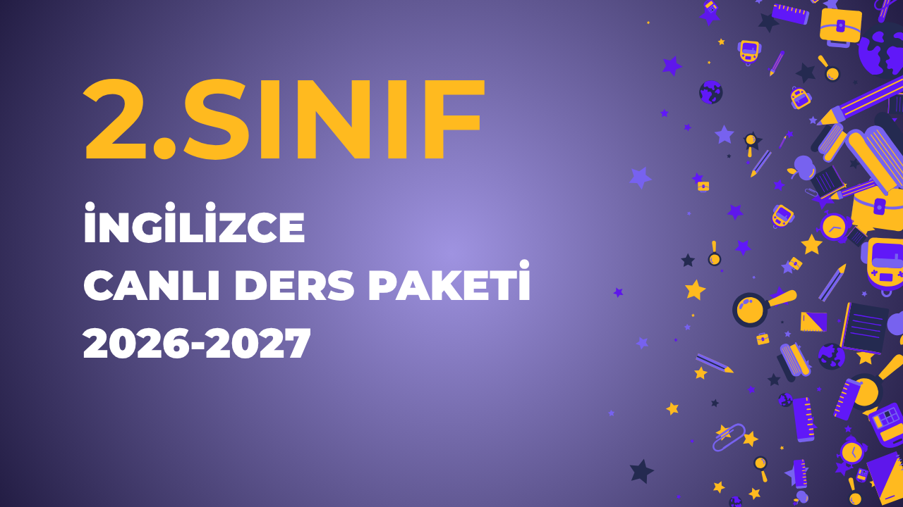 2.SINIF İNGİLİZCE CANLI DERS PAKETİ