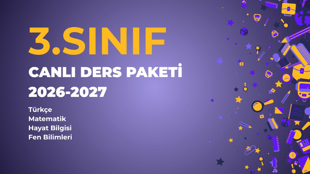 3.SINIF CANLI DERS PAKETİ