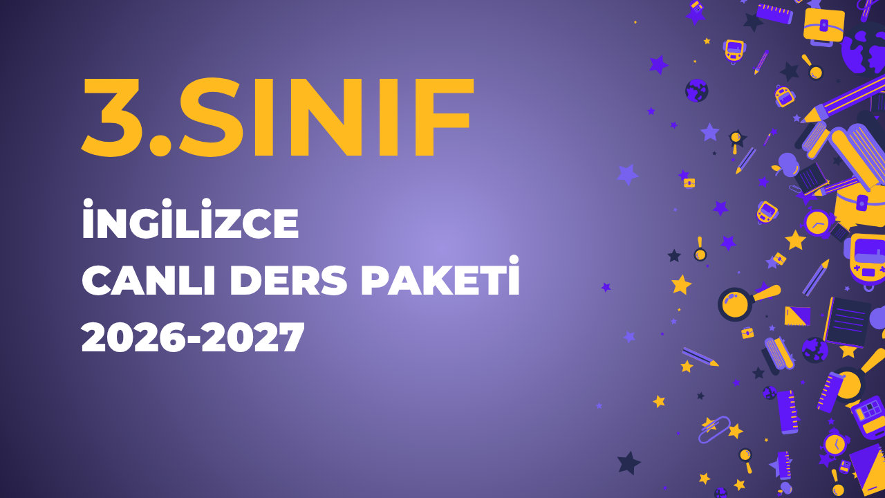 3.SINIF İNGİLİZCE CANLI DERS PAKETİ