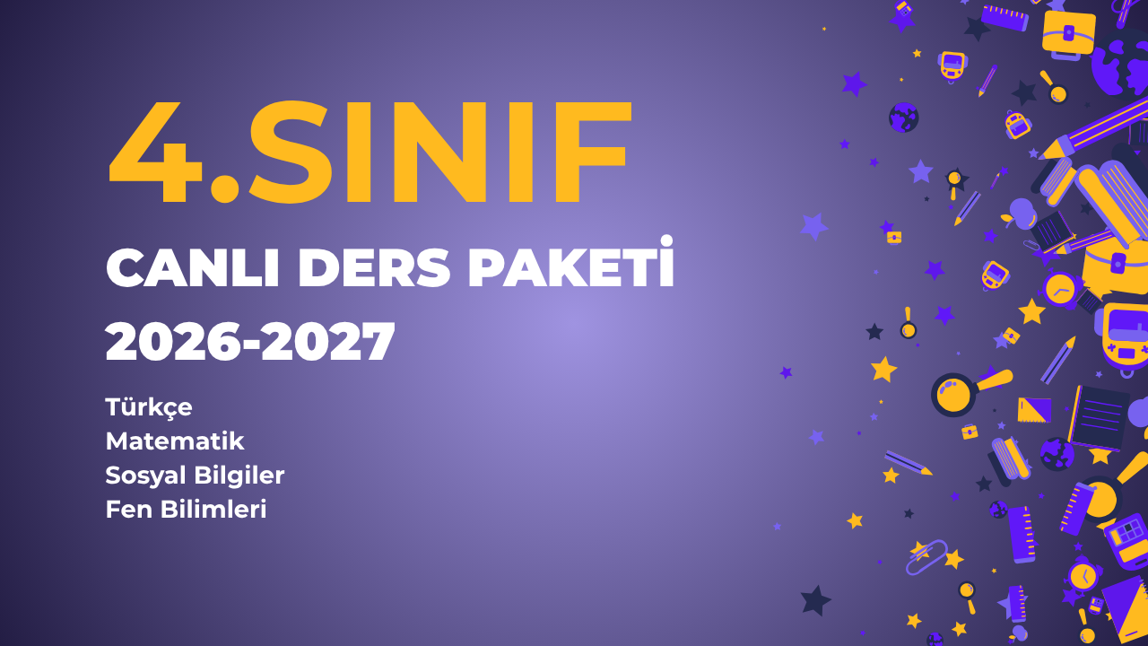 4.SINIF CANLI DERS PAKETİ