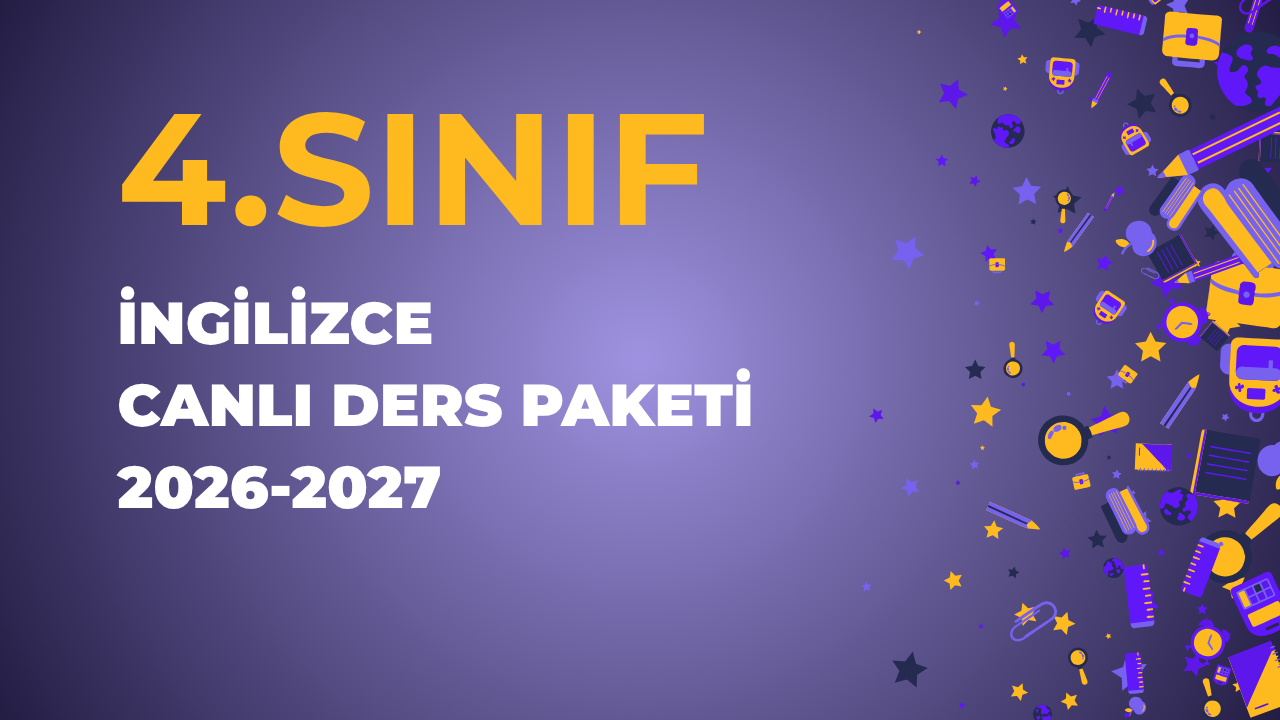 4.SINIF İNGİLİZCE CANLI DERS PAKETİ