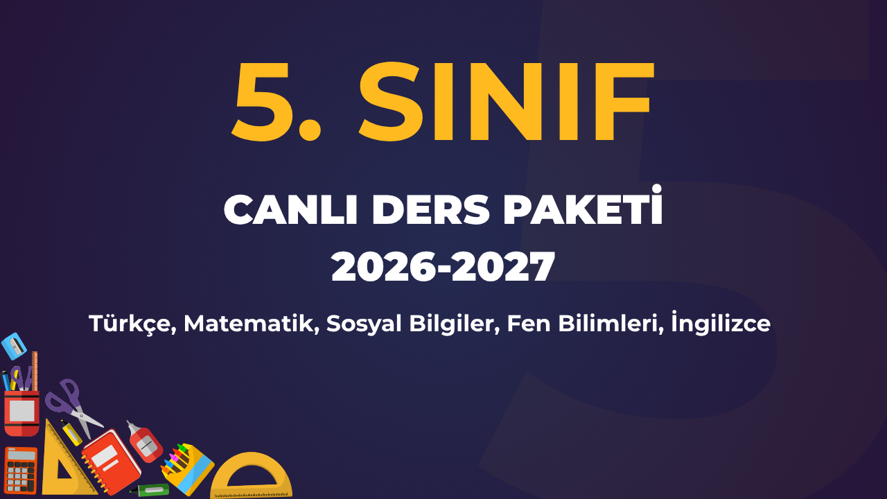 5.SINIF CANLI DERS PAKETİ