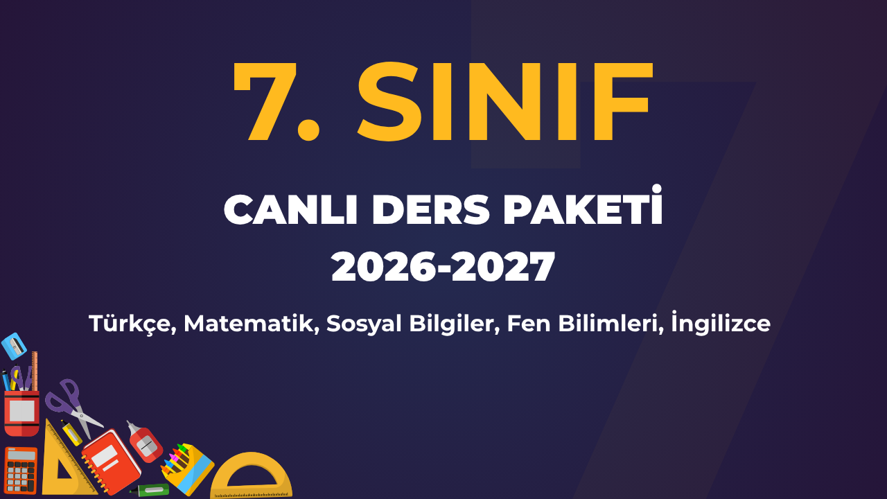 7.SINIF CANLI DERS PAKETİ