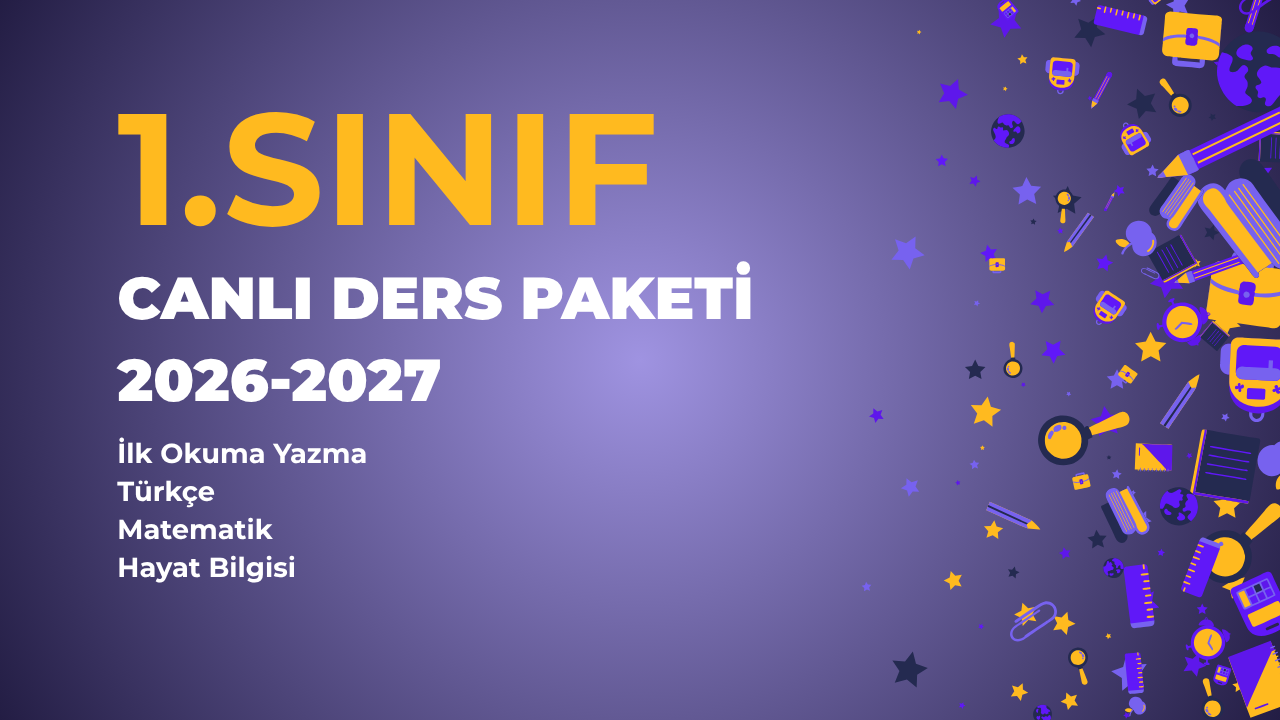 1.SINIF CANLI DERS PAKETİ